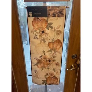 Rachel‎ Zoe Fall Table Runner Pumpkin Floral 14 x 72 Thanksgiving Decor